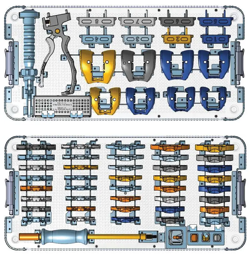 Optimotion trial component trays
